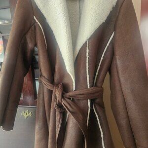 Brand new faux leather coat